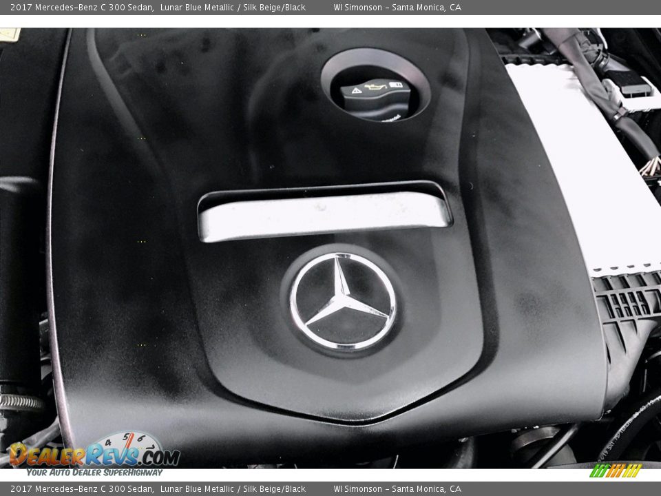 2017 Mercedes-Benz C 300 Sedan Lunar Blue Metallic / Silk Beige/Black Photo #31