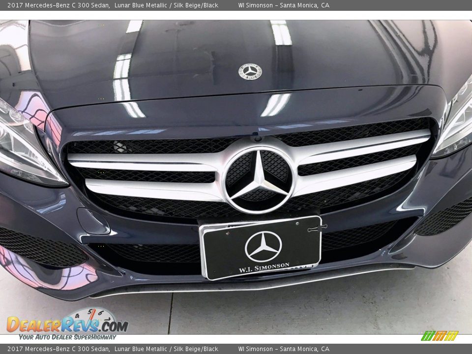 2017 Mercedes-Benz C 300 Sedan Lunar Blue Metallic / Silk Beige/Black Photo #33