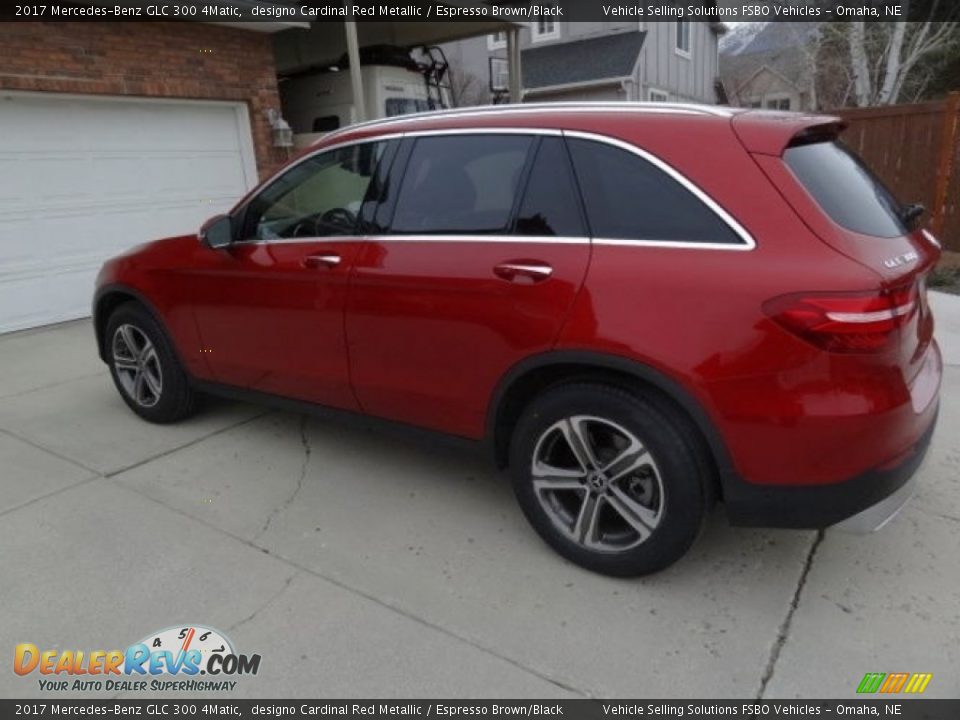 2017 Mercedes-Benz GLC 300 4Matic designo Cardinal Red Metallic / Espresso Brown/Black Photo #7