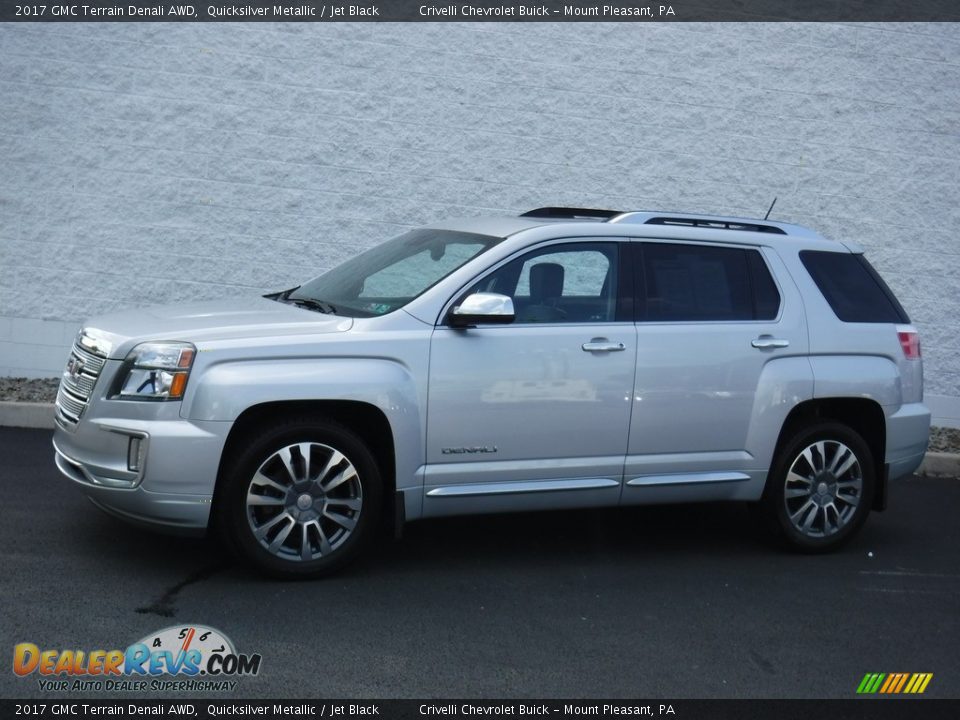 2017 GMC Terrain Denali AWD Quicksilver Metallic / Jet Black Photo #2