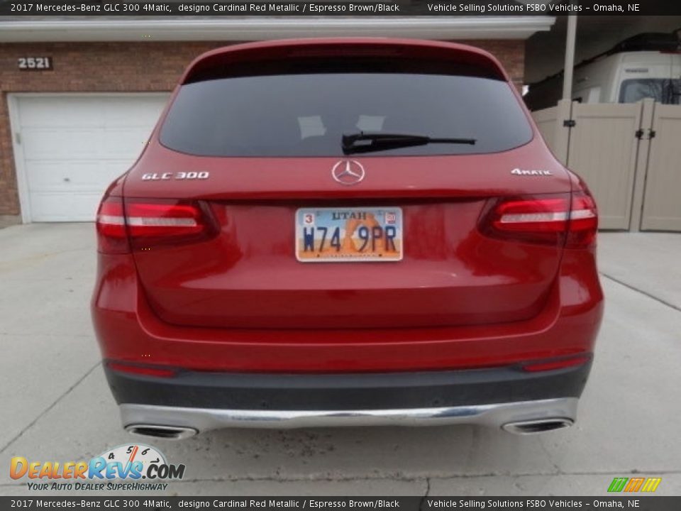 2017 Mercedes-Benz GLC 300 4Matic designo Cardinal Red Metallic / Espresso Brown/Black Photo #13