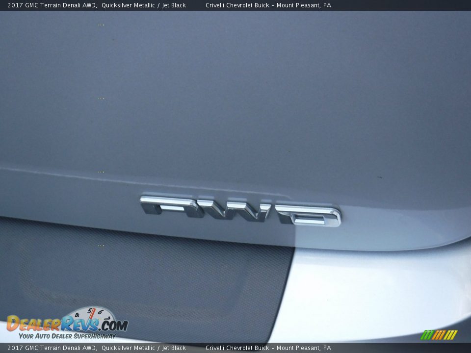2017 GMC Terrain Denali AWD Quicksilver Metallic / Jet Black Photo #9
