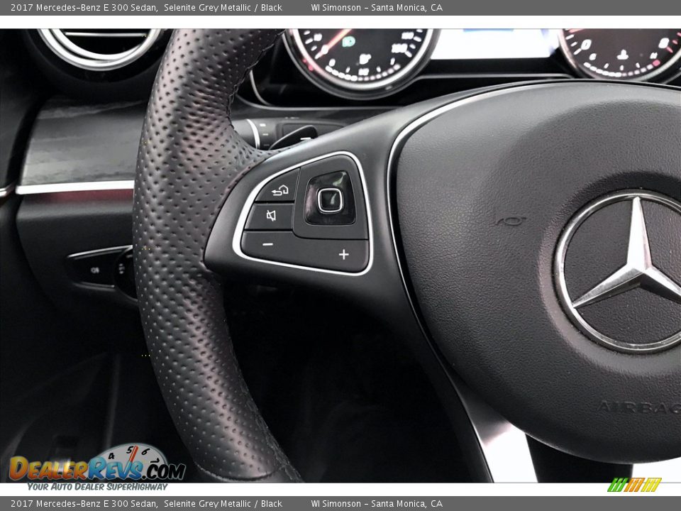 2017 Mercedes-Benz E 300 Sedan Selenite Grey Metallic / Black Photo #18