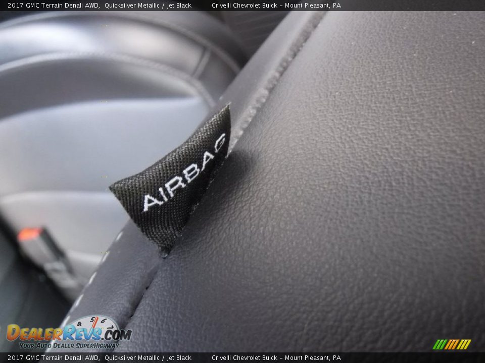 2017 GMC Terrain Denali AWD Quicksilver Metallic / Jet Black Photo #17