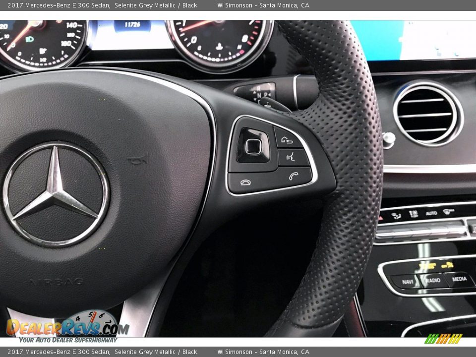 2017 Mercedes-Benz E 300 Sedan Selenite Grey Metallic / Black Photo #19