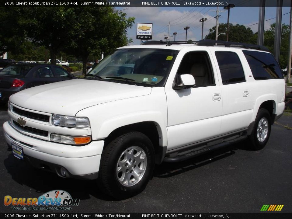 2006 Chevrolet Suburban Z71 1500 4x4 Summit White / Tan/Neutral Photo #1