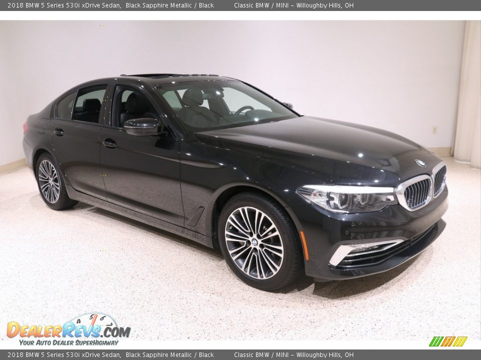 2018 BMW 5 Series 530i xDrive Sedan Black Sapphire Metallic / Black Photo #1