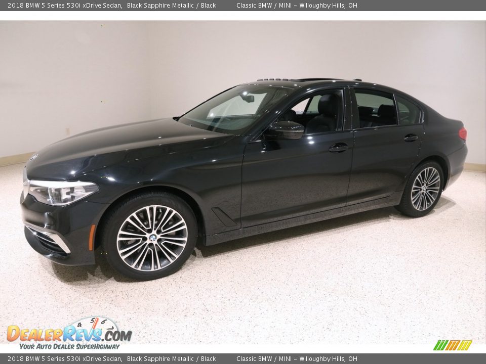 2018 BMW 5 Series 530i xDrive Sedan Black Sapphire Metallic / Black Photo #3