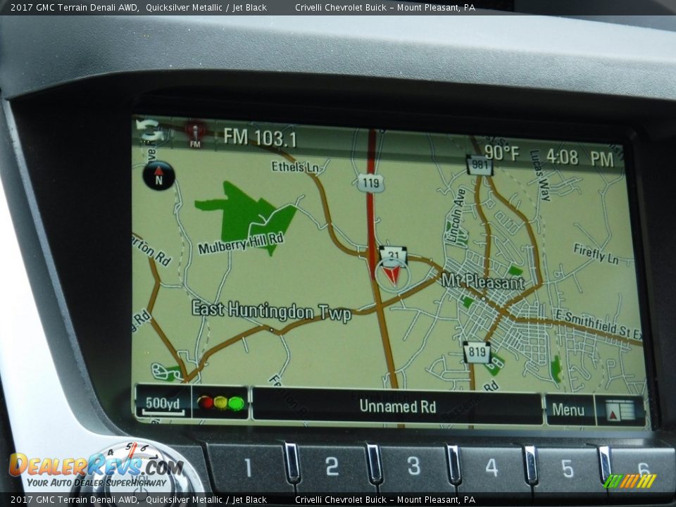 2017 GMC Terrain Denali AWD Quicksilver Metallic / Jet Black Photo #22