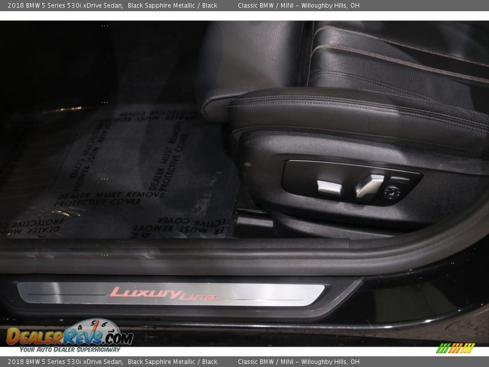 2018 BMW 5 Series 530i xDrive Sedan Black Sapphire Metallic / Black Photo #5