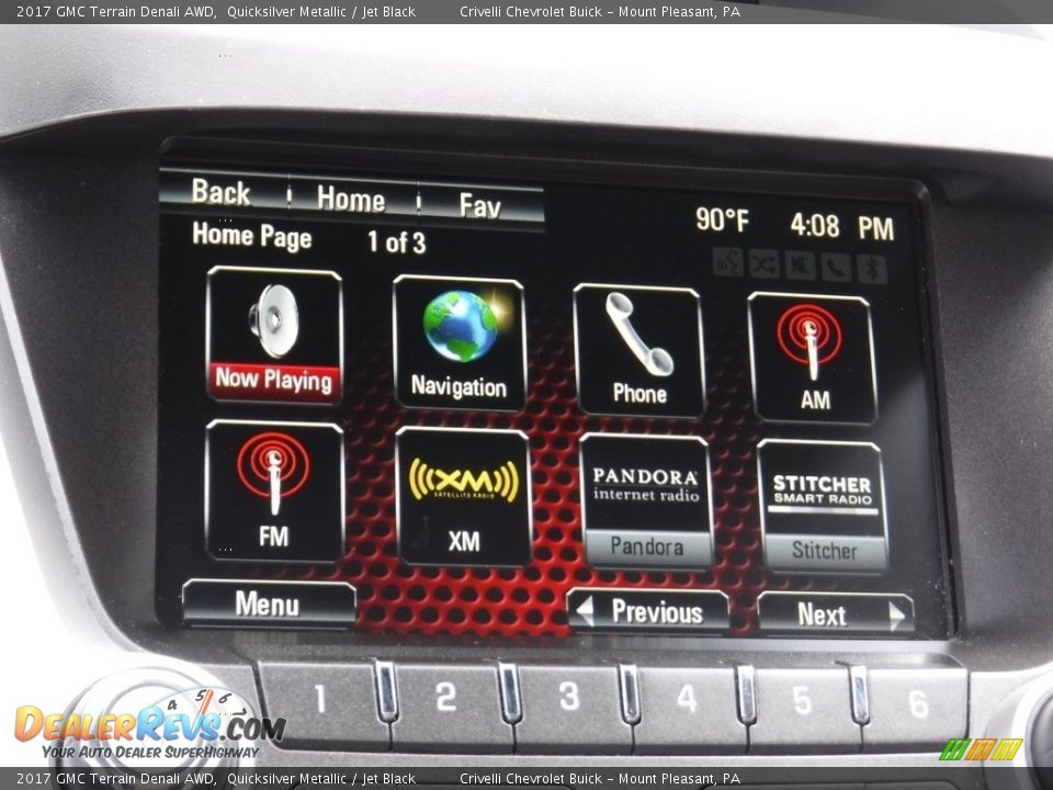 2017 GMC Terrain Denali AWD Quicksilver Metallic / Jet Black Photo #23