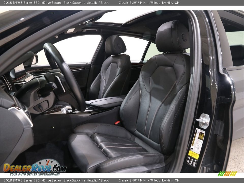 2018 BMW 5 Series 530i xDrive Sedan Black Sapphire Metallic / Black Photo #6