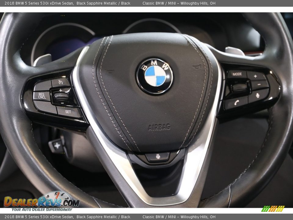 2018 BMW 5 Series 530i xDrive Sedan Black Sapphire Metallic / Black Photo #8