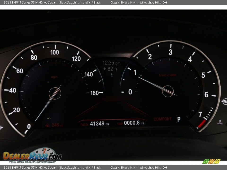 2018 BMW 5 Series 530i xDrive Sedan Black Sapphire Metallic / Black Photo #9
