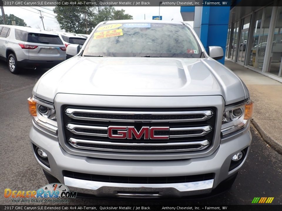 Quicksilver Metallic 2017 GMC Canyon SLE Extended Cab 4x4 All-Terrain Photo #7