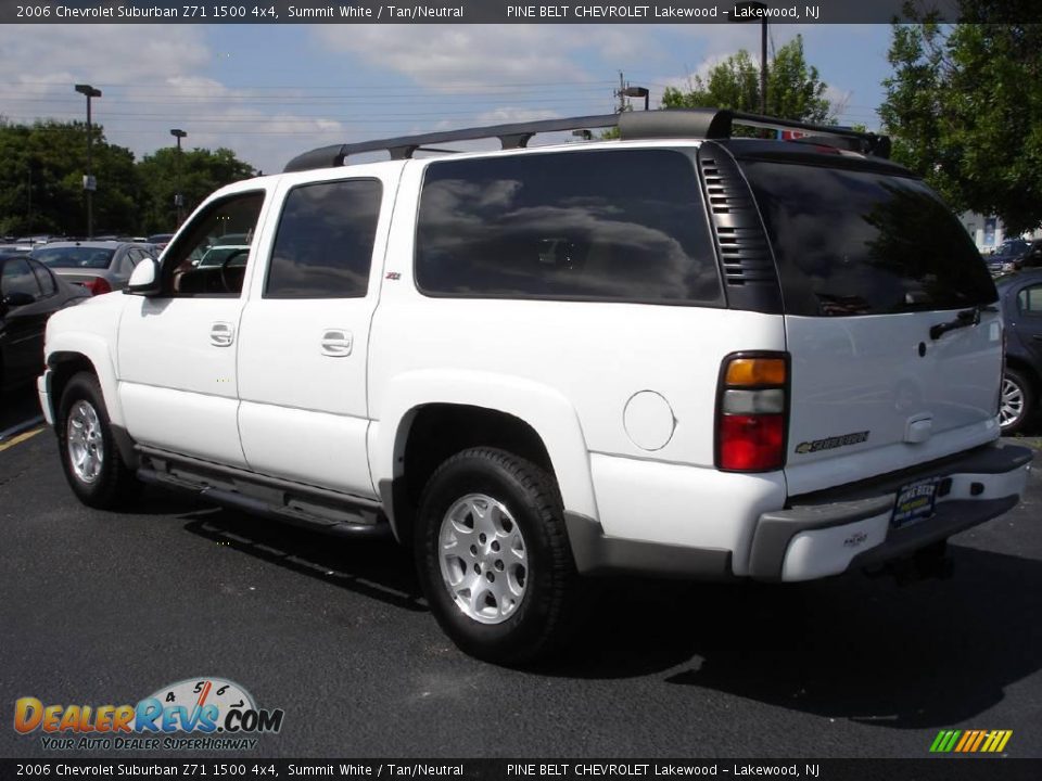 2006 Chevrolet Suburban Z71 1500 4x4 Summit White / Tan/Neutral Photo #4