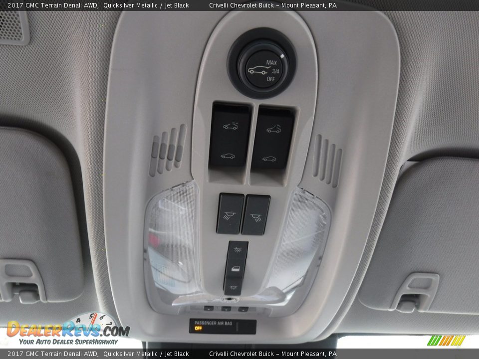 2017 GMC Terrain Denali AWD Quicksilver Metallic / Jet Black Photo #31