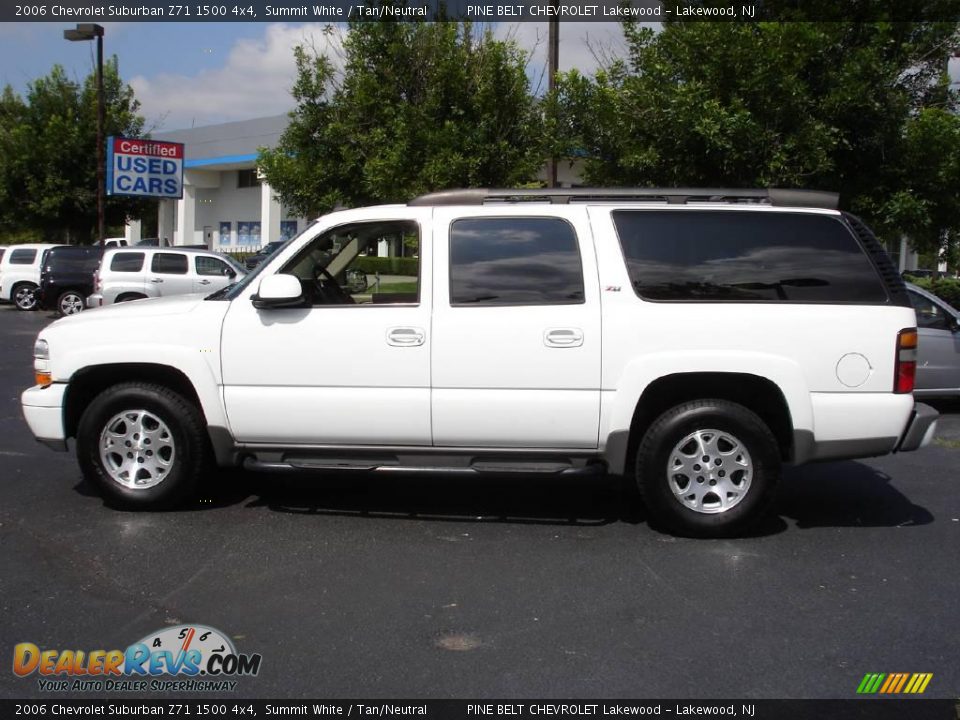 2006 Chevrolet Suburban Z71 1500 4x4 Summit White / Tan/Neutral Photo #5