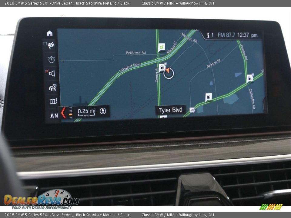 2018 BMW 5 Series 530i xDrive Sedan Black Sapphire Metallic / Black Photo #15