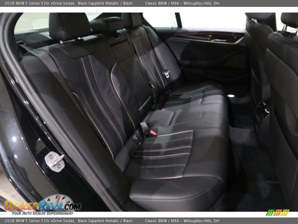 2018 BMW 5 Series 530i xDrive Sedan Black Sapphire Metallic / Black Photo #23
