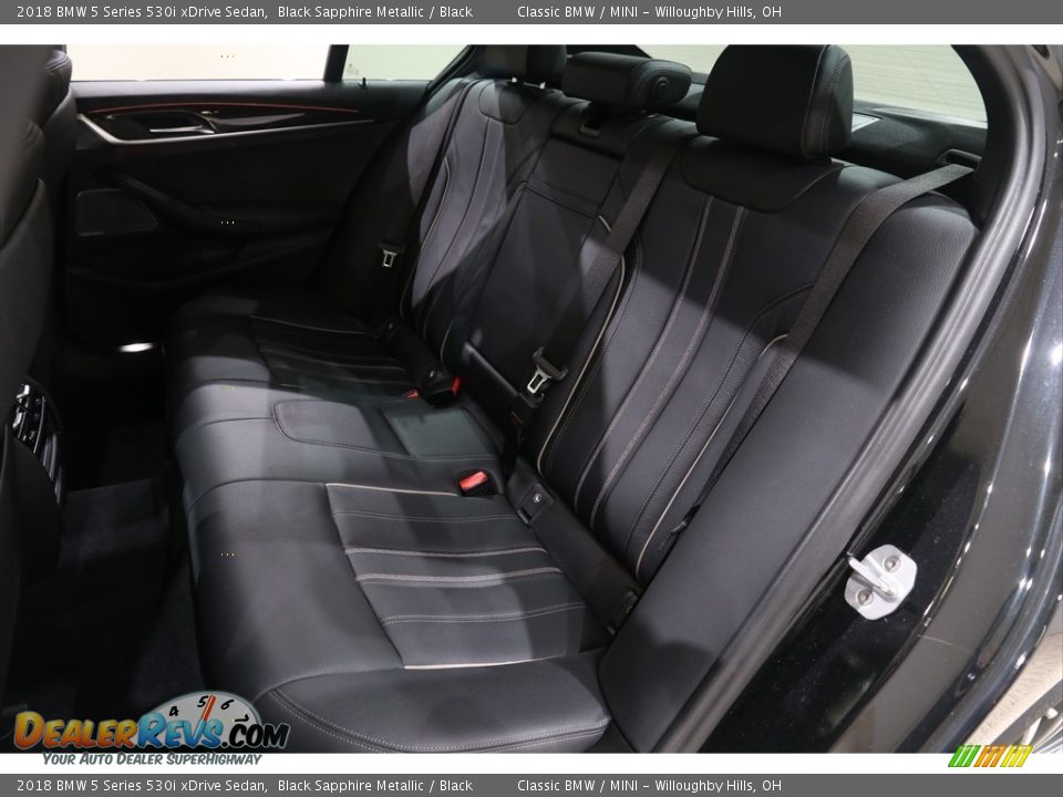 2018 BMW 5 Series 530i xDrive Sedan Black Sapphire Metallic / Black Photo #24