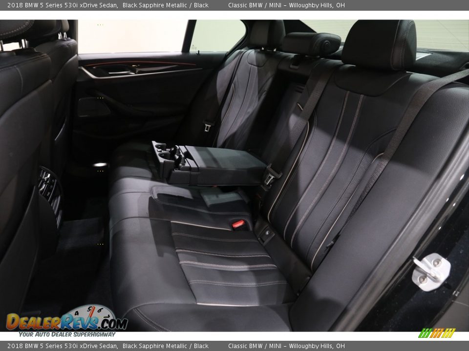 2018 BMW 5 Series 530i xDrive Sedan Black Sapphire Metallic / Black Photo #25