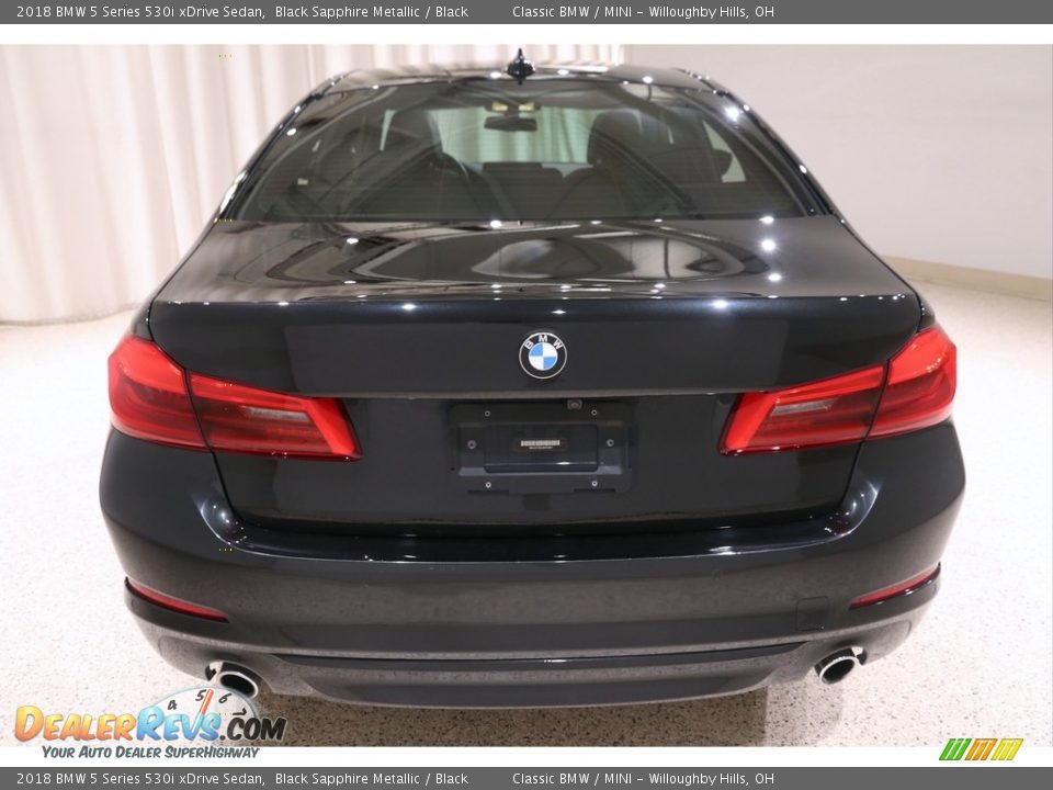 2018 BMW 5 Series 530i xDrive Sedan Black Sapphire Metallic / Black Photo #26
