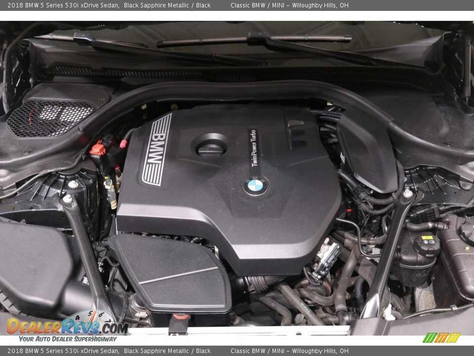 2018 BMW 5 Series 530i xDrive Sedan Black Sapphire Metallic / Black Photo #27