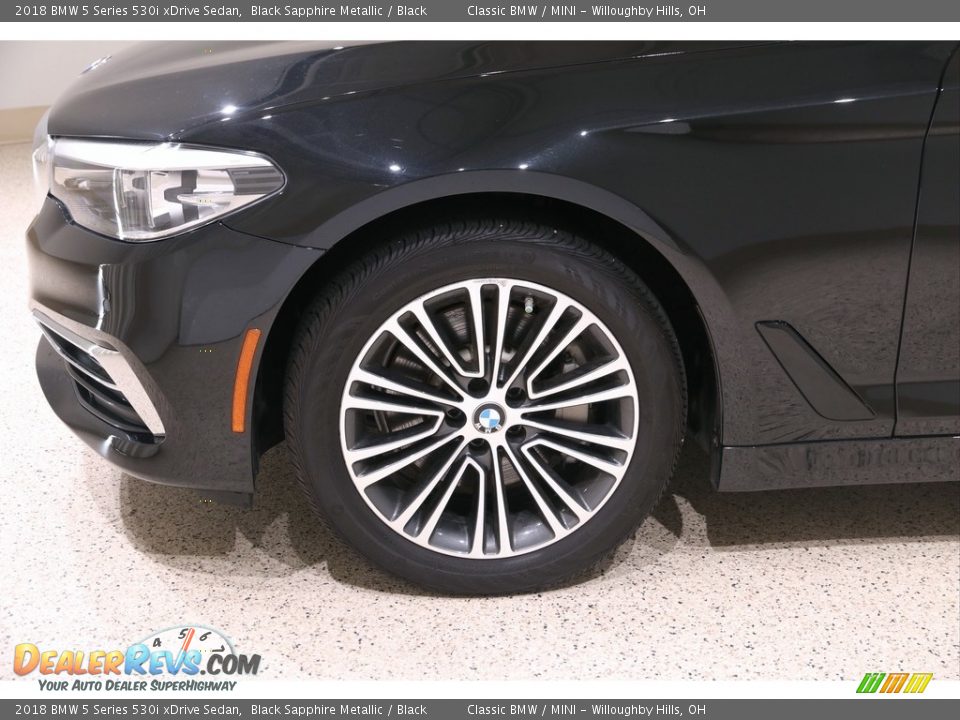 2018 BMW 5 Series 530i xDrive Sedan Black Sapphire Metallic / Black Photo #28