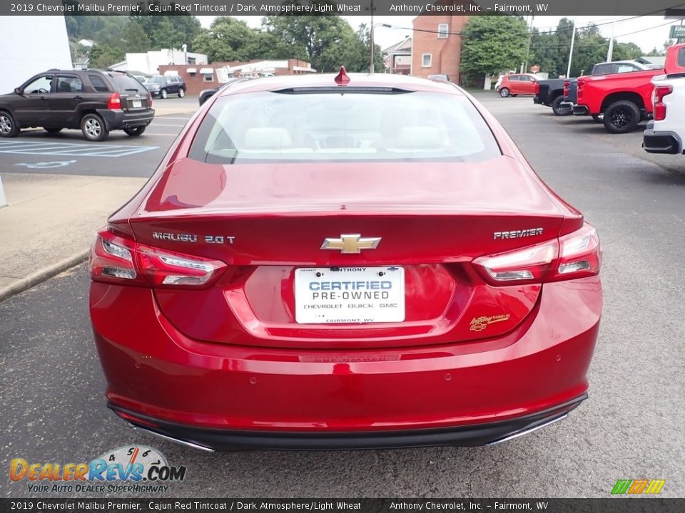 2019 Chevrolet Malibu Premier Cajun Red Tintcoat / Dark Atmosphere/Light Wheat Photo #5