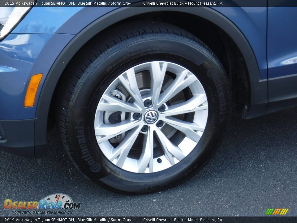 2019 Volkswagen Tiguan SE 4MOTION Blue Silk Metallic / Storm Gray Photo #4