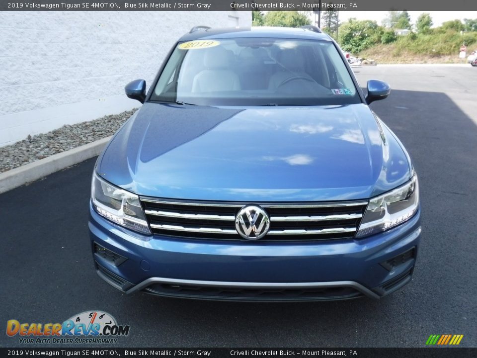 2019 Volkswagen Tiguan SE 4MOTION Blue Silk Metallic / Storm Gray Photo #6