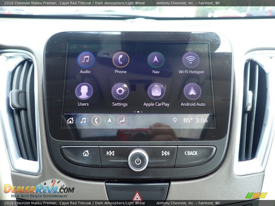 2019 Chevrolet Malibu Premier Cajun Red Tintcoat / Dark Atmosphere/Light Wheat Photo #16