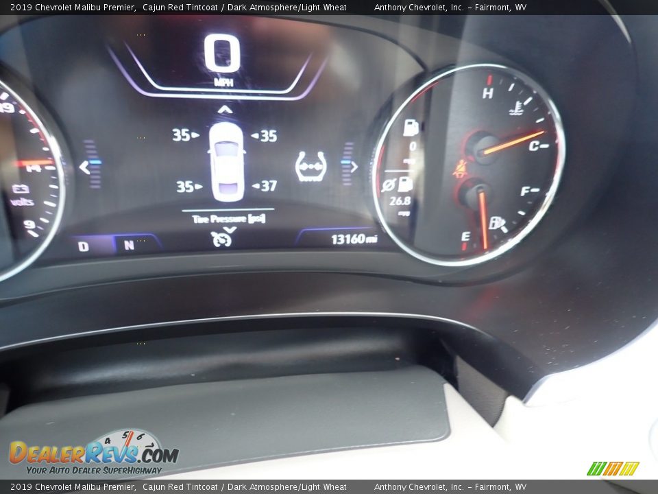 2019 Chevrolet Malibu Premier Cajun Red Tintcoat / Dark Atmosphere/Light Wheat Photo #19