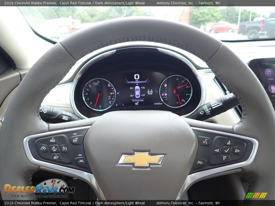 2019 Chevrolet Malibu Premier Cajun Red Tintcoat / Dark Atmosphere/Light Wheat Photo #20