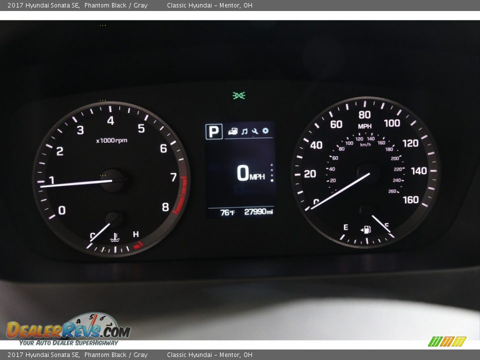 2017 Hyundai Sonata SE Phantom Black / Gray Photo #8