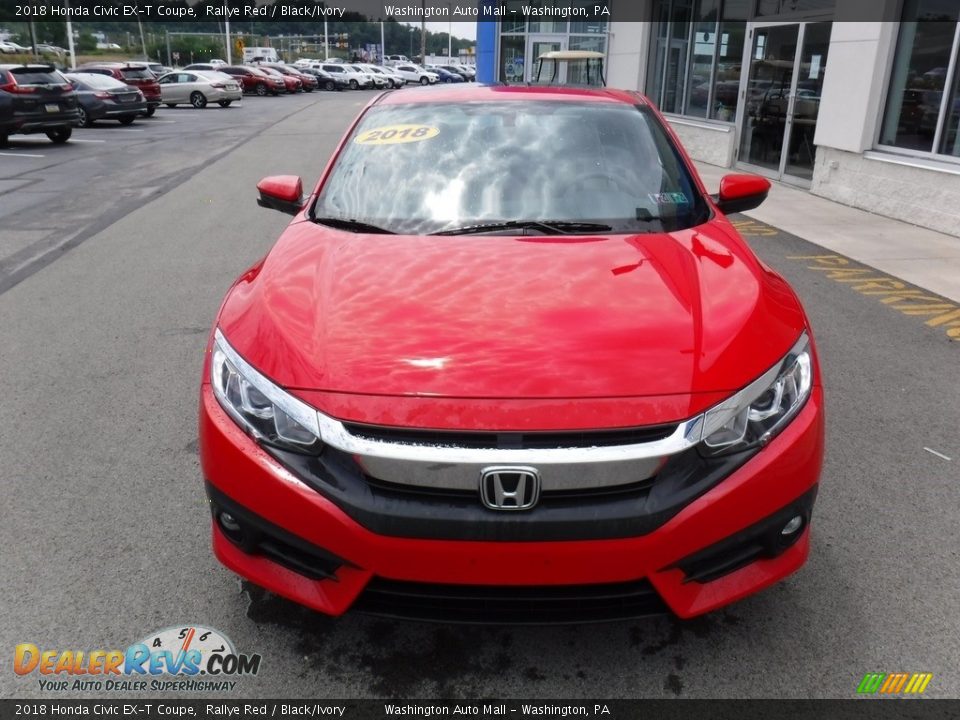 2018 Honda Civic EX-T Coupe Rallye Red / Black/Ivory Photo #5