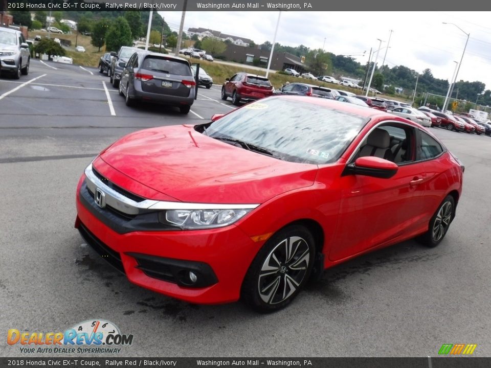 2018 Honda Civic EX-T Coupe Rallye Red / Black/Ivory Photo #6