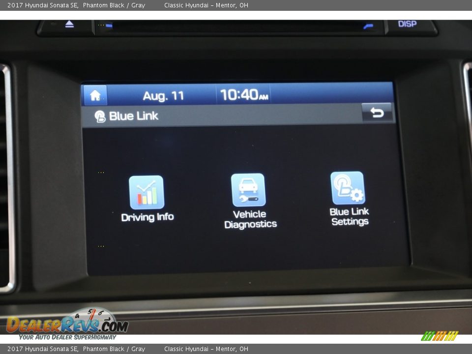 2017 Hyundai Sonata SE Phantom Black / Gray Photo #12