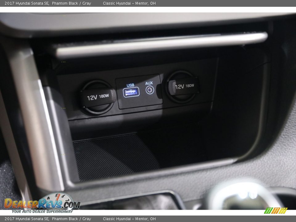 2017 Hyundai Sonata SE Phantom Black / Gray Photo #14
