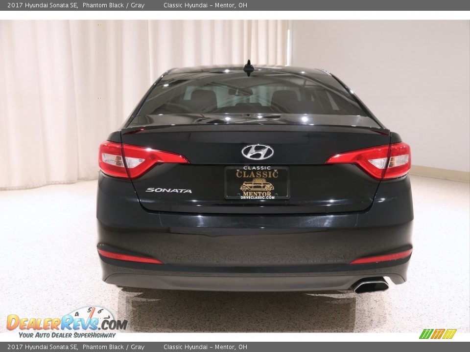 2017 Hyundai Sonata SE Phantom Black / Gray Photo #18