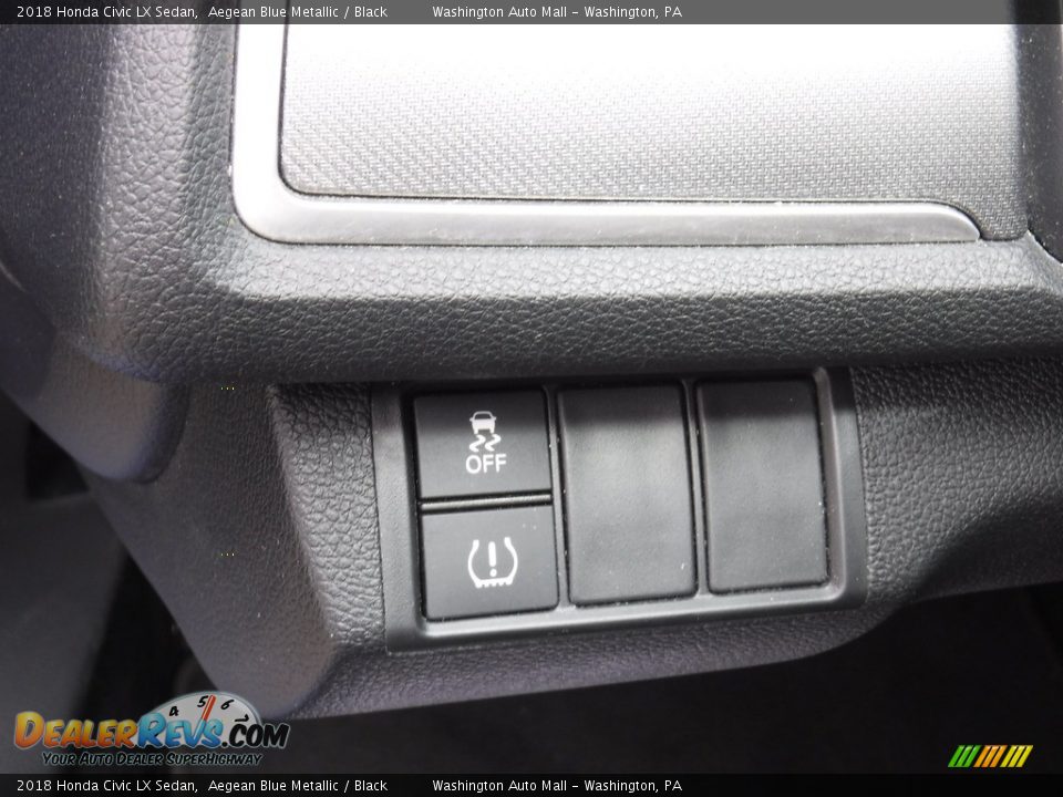 2018 Honda Civic LX Sedan Aegean Blue Metallic / Black Photo #12