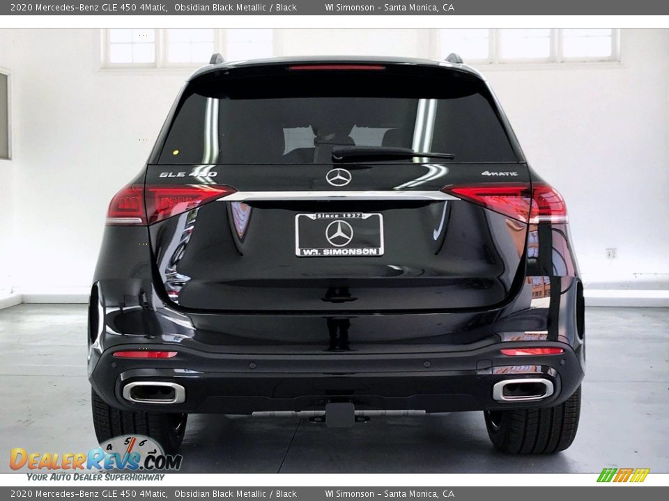 2020 Mercedes-Benz GLE 450 4Matic Obsidian Black Metallic / Black Photo #3