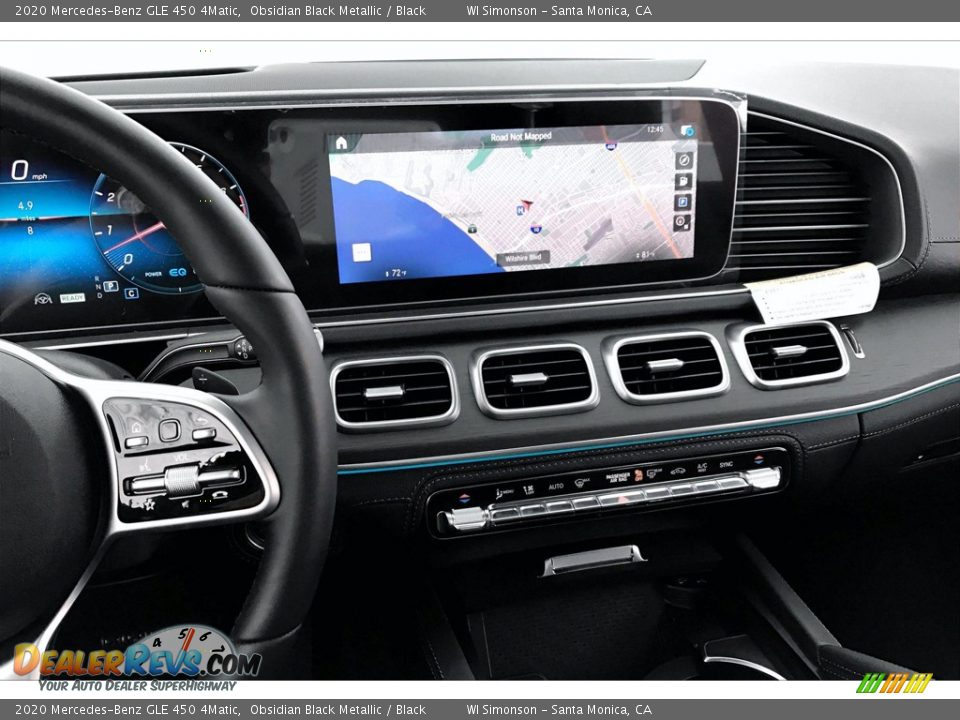 2020 Mercedes-Benz GLE 450 4Matic Obsidian Black Metallic / Black Photo #6
