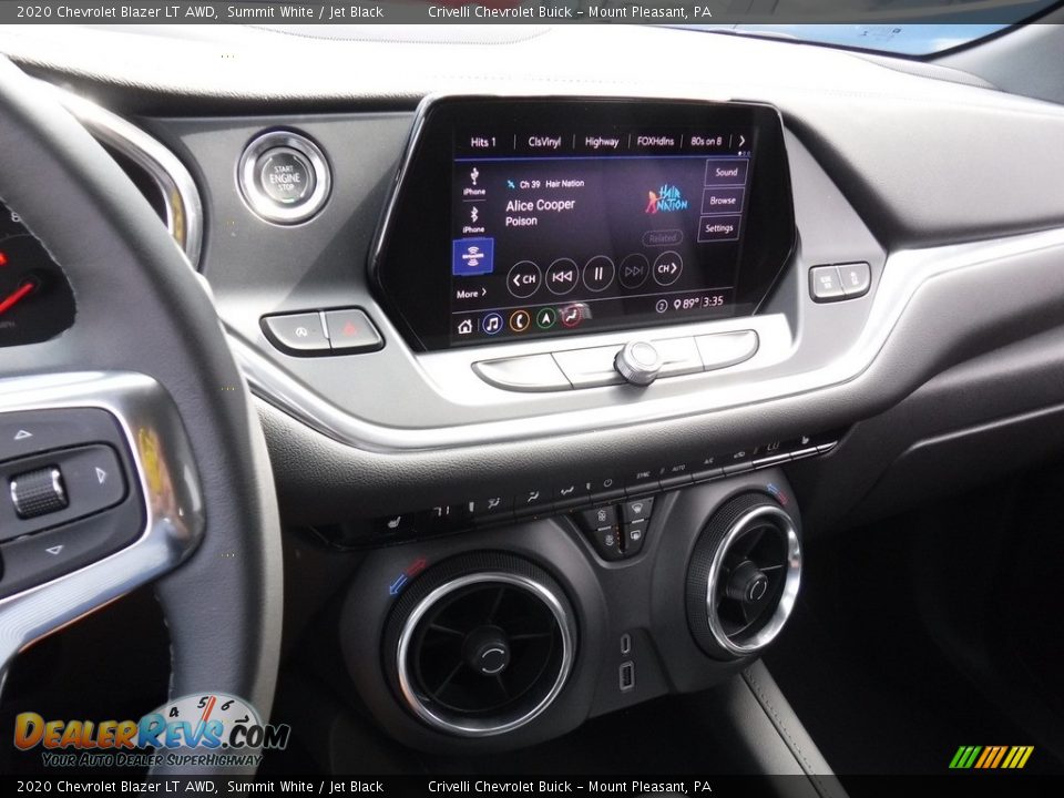 2020 Chevrolet Blazer LT AWD Summit White / Jet Black Photo #21