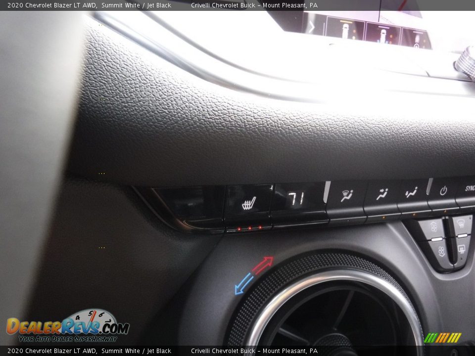 2020 Chevrolet Blazer LT AWD Summit White / Jet Black Photo #24