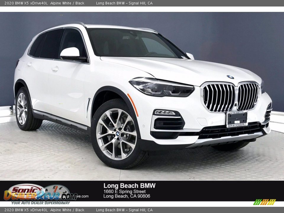 2020 BMW X5 xDrive40i Alpine White / Black Photo #1