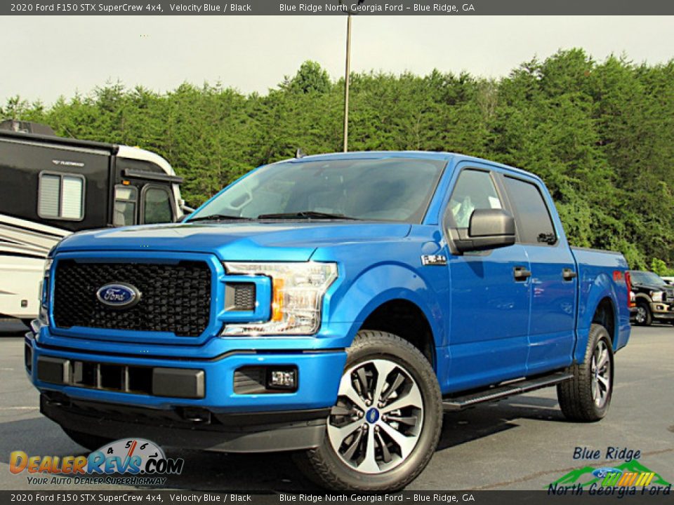 2020 Ford F150 STX SuperCrew 4x4 Velocity Blue / Black Photo #1