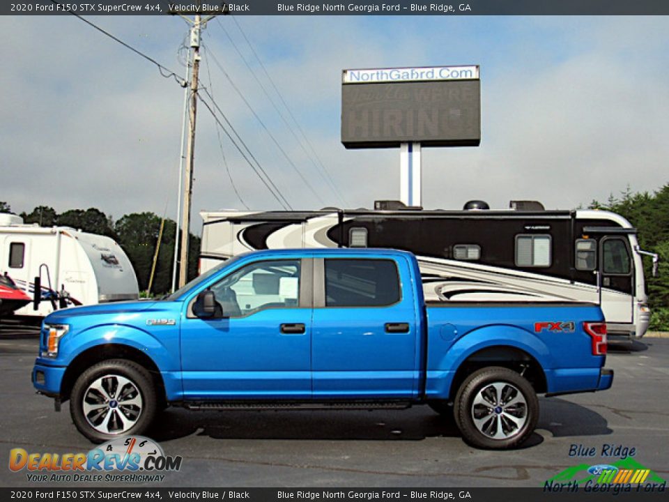 2020 Ford F150 STX SuperCrew 4x4 Velocity Blue / Black Photo #2
