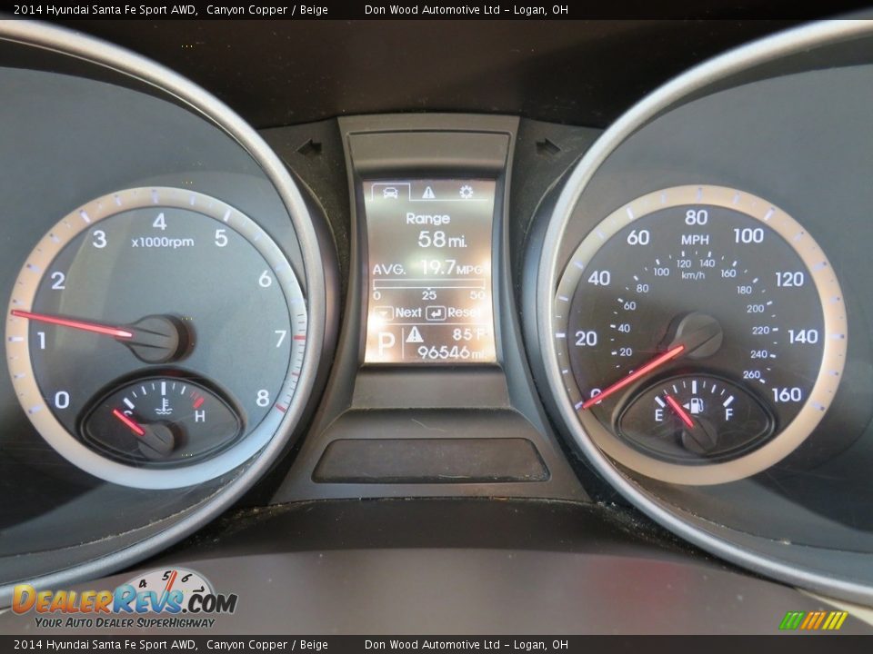 2014 Hyundai Santa Fe Sport AWD Canyon Copper / Beige Photo #19